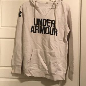 Under armor white hoodie